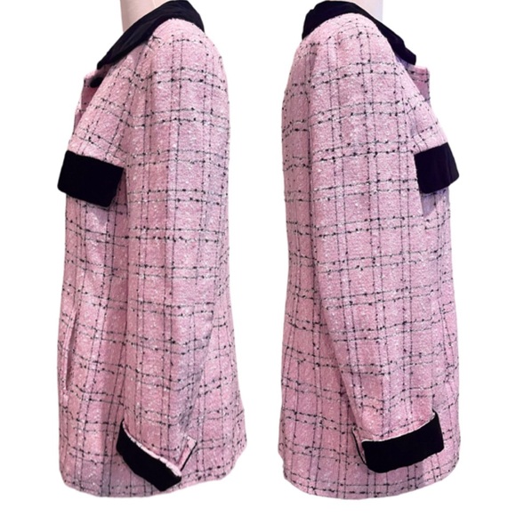 ✨Stunning PRESTIGE Elegance Paris Pink Wool Boucle Tweed Jacket Coat Blazer - Picture 4 of 16